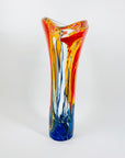 MURANO ART GLASS SWUNG VASE