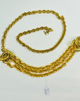 1990s CHANEL MATELASSE GOLD PLATED LOGO BELT