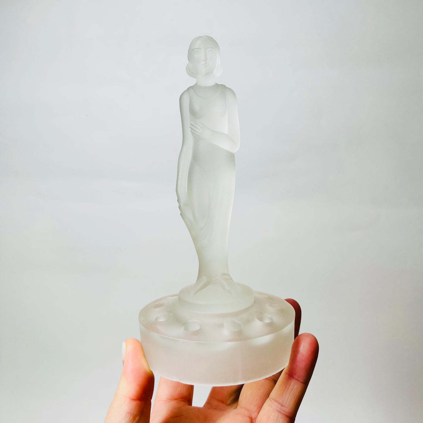 ART DECO GLASS FLOAT BOWL