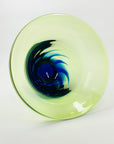 GREEN ART GLASS VASE