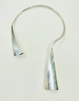 1973 STERLING SILVER BRUTALIST STATEMENT NECKLACE BY FINNISH MASTER JAN SALAKARI
