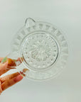 ANTIQUE PRESSED GLASS JUICER