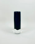 1950s NAVY BLUE SOMMERSO GLASS POSY VASE BY NILS LANDBERG FOR ORREFORS