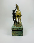 PAIR 19TH CENTURY BRONZE MARLEY HORSES