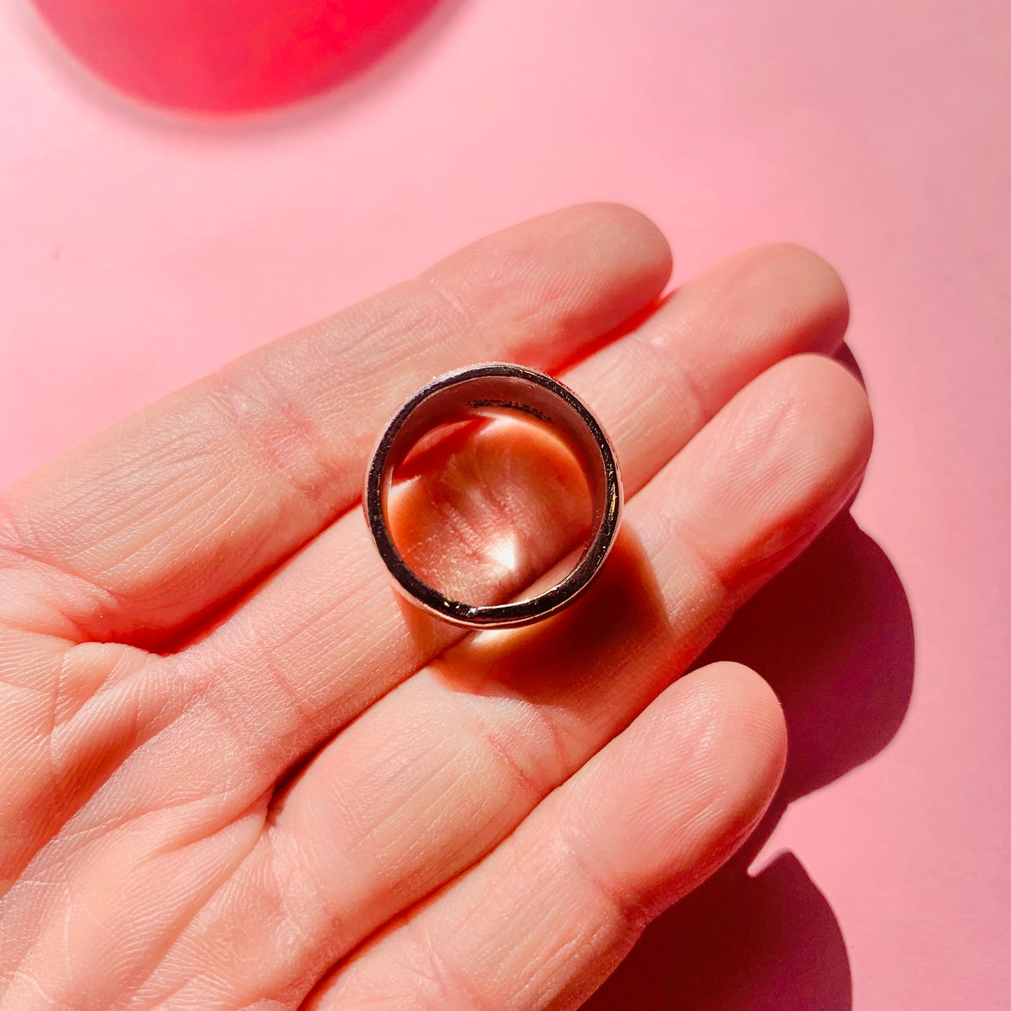 ETCHED SILVER RING