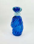 1930s MURANO COBALT BLUE TWIST SOMMERSO GLASS DECANTER
