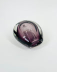 1950s PURPLE SOMMERSO GLASS POSY VASE BY VICKE LINDSTRAND FOR ORREFORS