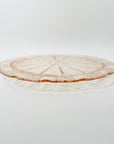 ANTIQUE DEPRESSION PINK PRESSED GLASS PLATE/BOWL/DINNER SERVICE