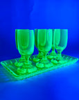 ART DECO URANIUM SHOT GLASSES