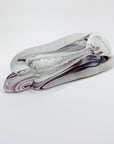 PURPLE ART GLASS BOOKEND VASES