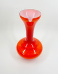 60s CASED ORANGE JUG/VASE
