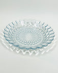 1950s ANCHOR HOCKING BLUE BUBBLE GLASS PLATE/BOWL