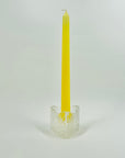 1960s PUKEBERG BARK GLASS CANDLE HOLDER