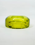 1940s LIME GREEN MURANO URANIUM SOMMERSO GLASS BOWL/ASHTRAY