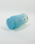 1950s AVON BLUE OPALESCENT GLASS BRUSH HOLDER