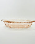 ANTIQUE DEPRESSION PINK PRESSED GLASS PLATE/BOWL/DINNER SERVICE