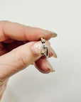 1990s VINTAGE TIFFANY & CO SILVER GOLD HOOK EYE LOVE KNOT CIRCLE RING
