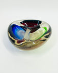 1950s MURANO RED GREEN BLUE BOWL/ASHTRAY