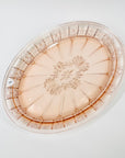 ANTIQUE DEPRESSION PINK PRESSED GLASS PLATE/BOWL/DINNER SERVICE