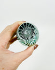 1960s ZEBRA SOMMERSO GLASS VASE BY VICKE LINDSTRAND FOR KOSTA BODA