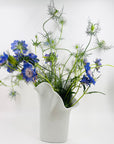 1960s ROSENTHAL WHITE BISQUE PORCELAIN HANDKERCHIEF VASE