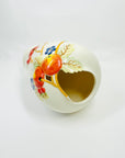 1920s BAVARIAN ROSENTHAL WHITE PORCELAIN VASE WITH FRUIT MOTIF