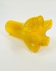 MIDCENTURY SIGNED FINNISH GLASS HANDKERCHIEF POIMU VASE BY INKERI TOIKKA FOR NUUTAJARVI NOTSJO
