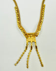 1950s CORO TURQUOISE WATERFALL LARIAT NECKLACE