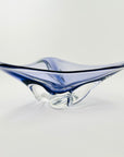 LARGE 1970s JAPANESE PURPLE SOMMERSO GLASS BOWL