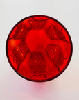 1960s ITALIAN EMPOLI RED GLASS VASE