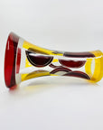 KARL PALDA LARGE RUBY GOLD VASE