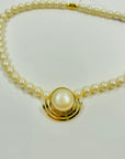 1950s GERMAN COSTUME PEARL NECKLACE WITH PEARL PENDANT