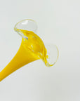 1970s MOUTH BLOWN CZECH GLASS FLOWER
