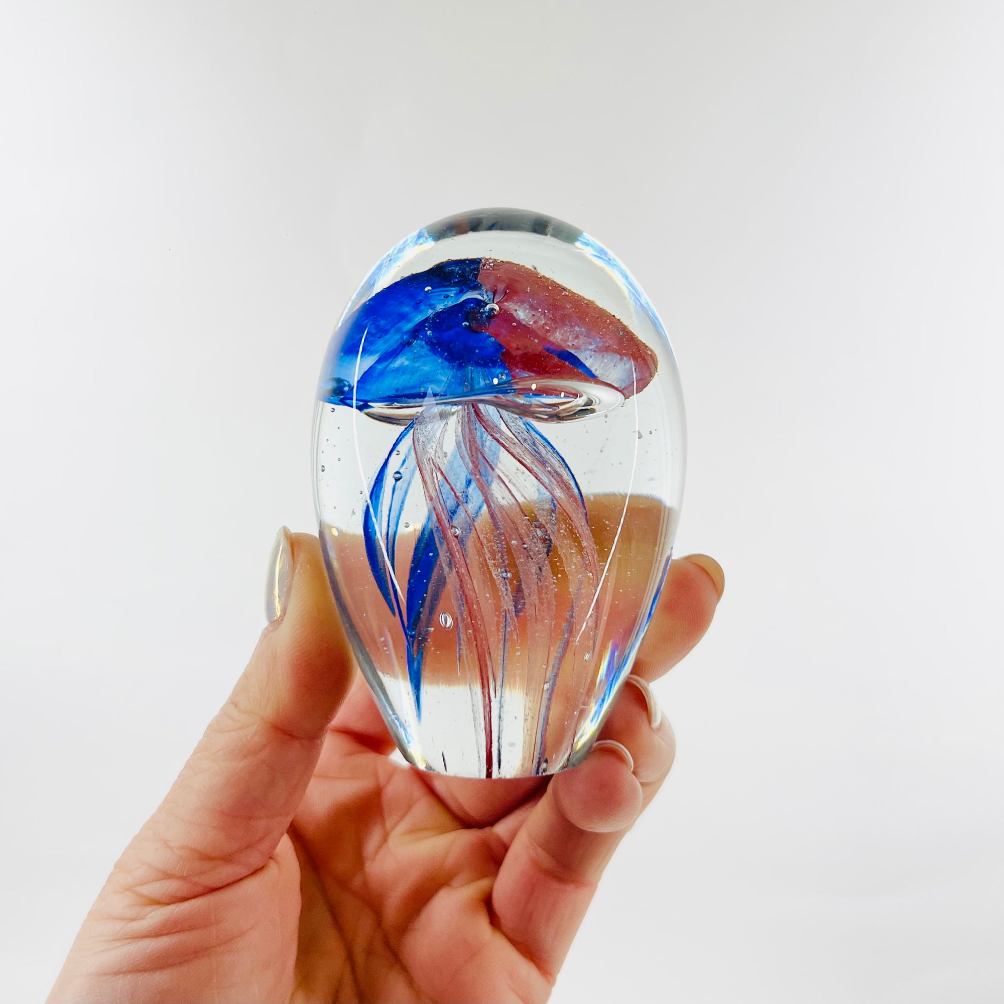 VINTAGE SOMMERSO ART GLASS JELLYFISH PAPERWEIGHT