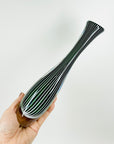 1960s ZEBRA SOMMERSO GLASS VASE BY VICKE LINDSTRAND FOR KOSTA BODA