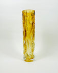 1970s GERMAN BARK GLASS CYLINDER VASE
