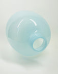 1980s VILLEROY & BOCH BLUE OPALINE GLASS VASE