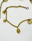1980s CHANEL LIMITED EDITION GOLD PLATED CHARMS NECKLACE/BELT