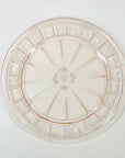 ANTIQUE DEPRESSION PINK PRESSED GLASS PLATE/BOWL/DINNER SERVICE