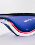 X-LARGE 1960s MURANO PURPLE PINK SOMMERSO GLASS BOWL