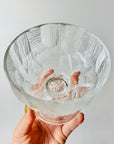 JAPANESE HOYA ICE GLASS WIDE COUPE/DESSERT BOWLS