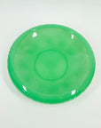ANTIQUE JOBLING GREEN JADE URANIUM GLASS FLOAT BOWL