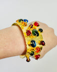 RUNWAY 1980s GUCCI GRIPOIX TUTTI FRUITTI CUFF