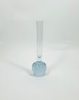 1950s POLISH BLUE GLASS PAPERWEIGHT POSY VASE