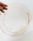 ANTIQUE DEPRESSION PINK PRESSED GLASS PLATE/BOWL/DINNER SERVICE