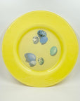 1980s GERMAN HAND MADE OPALINE COLOUR GLASS PLATTER