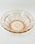 ANTIQUE DEPRESSION PINK PRESSED GLASS PLATE/BOWL/DINNER SERVICE