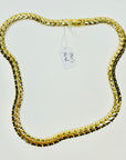 1960s 18K GP MONET S CURVES FANCY LINKS CHAIN NECKLACE