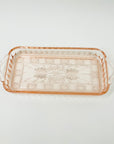 ANTIQUE DEPRESSION PINK PRESSED GLASS PLATE/BOWL/DINNER SERVICE