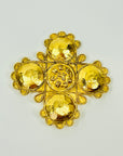 2003 CHANEL FILIGREE CROSS BROOCH